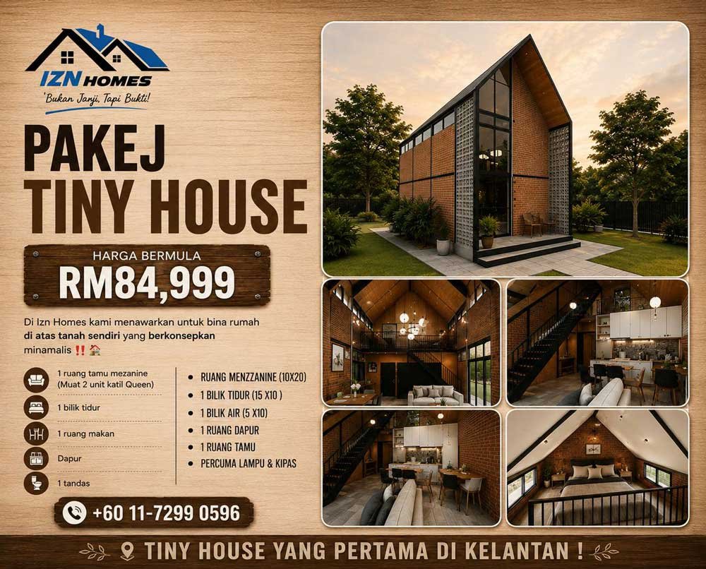 IZN HOMES - Pakej Tiny House